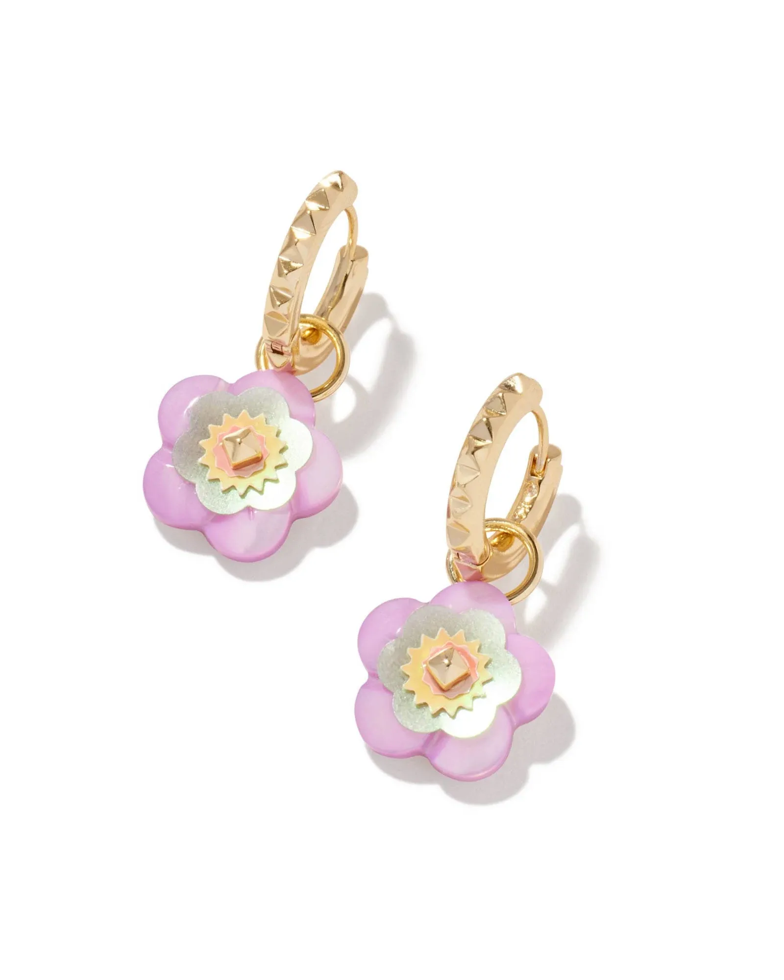 Deliah Huggie Earrings - Gold Pastel Mix | Kendra Scott