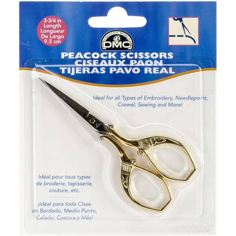 DMC 3 3/4 Inch Peacock Embroidery Scissors