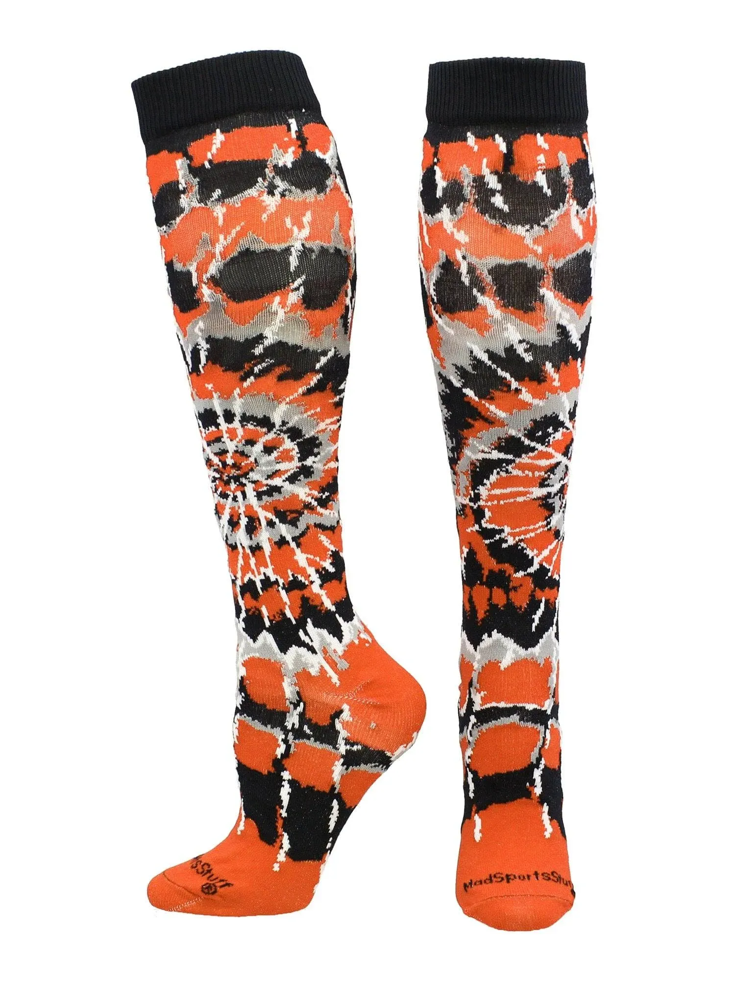 MadSportsStuff Crazy Tie Dye Socks Over The Calf