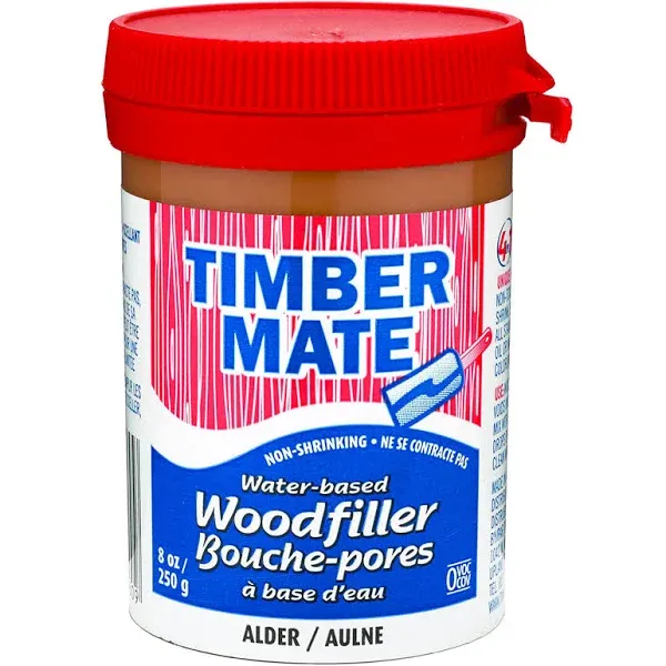 Timbermate Wood Filler, Water Based, 8 oz, Alder