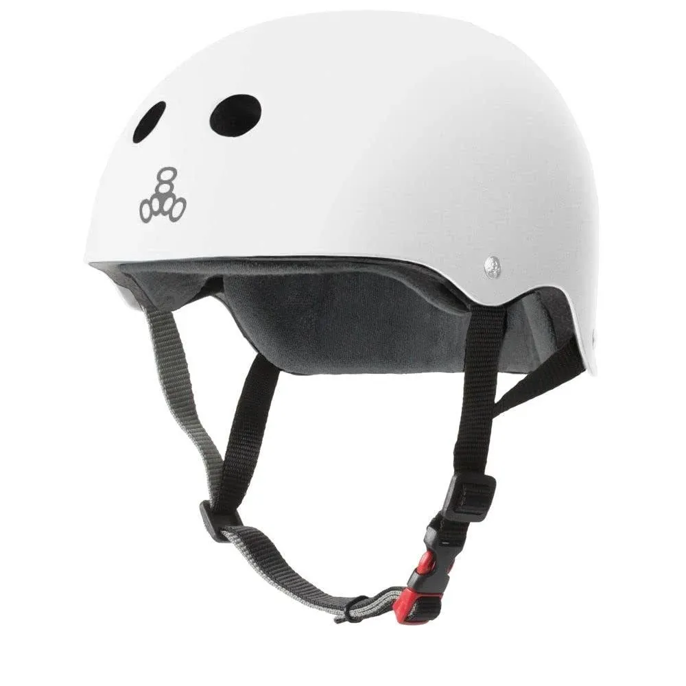 Triple8 Certified Sweatsaver Helmet - White Matte