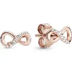 Pandora Rose Sparkling Infinity Stud Earrings 288820C01