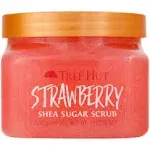 Tree Hut Shea Sugar Exfoliating Body Scrub Strawberry, 18 oz