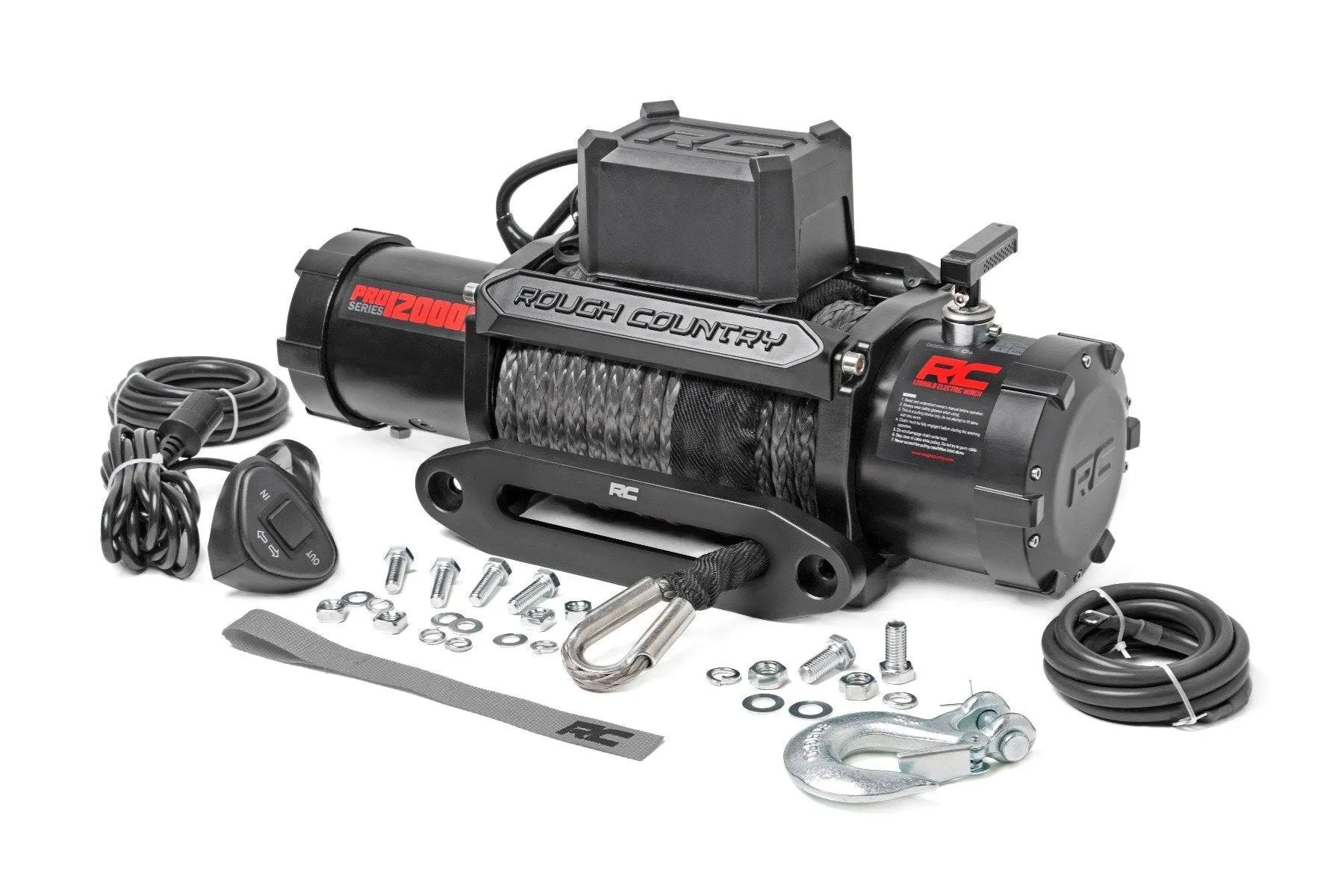 Rough Country (PRO12000S) 12000-Lb Pro Series Winch | Synthetic Rope