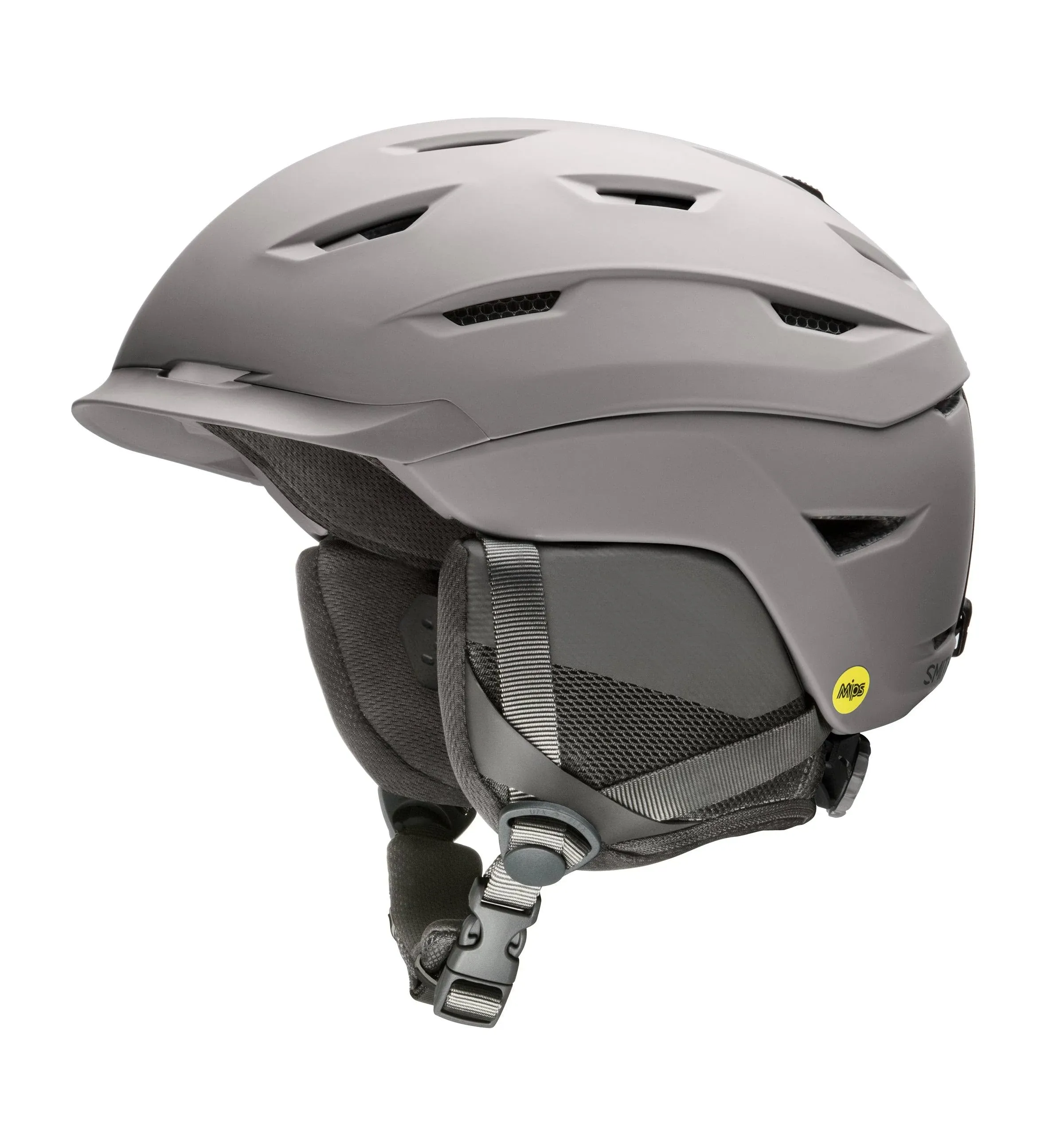 SMITH Optics Level MIPS Snow Helmet (Matte Cloudgrey, Small 51-55cm)