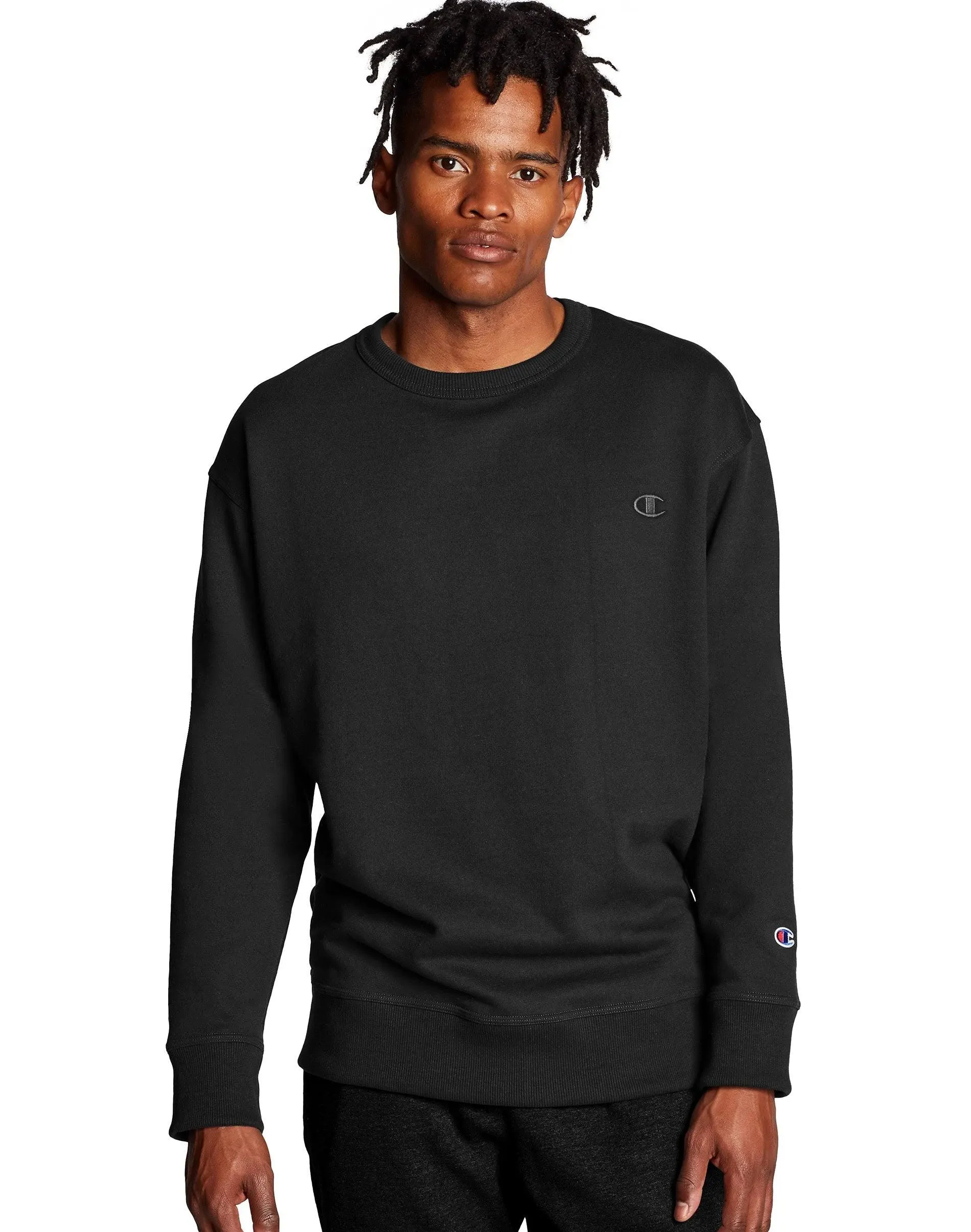 Champion Men's Crewneck, Powerblend Fleece Sweatshirt, Crewneck Sweatshirts (Reg. Or Big & Tall)