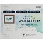 Strathmore Ready Cut Watercolor Sheets - 8" x 10", Cold Press, 10 Sheets