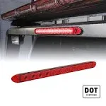 16" Red LED Clearance ID Trailer Turn Brake Tail Light Bar, Dot Compliant