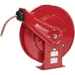 Reelcraft Heavy Duty Spring Retractable Hose Reel, 3/8 in 50 ft