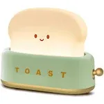 toaster lamp Rechargeable with Smile Face Toast Bread Cute toaster Shape room decor Small Night Light for Bedroom