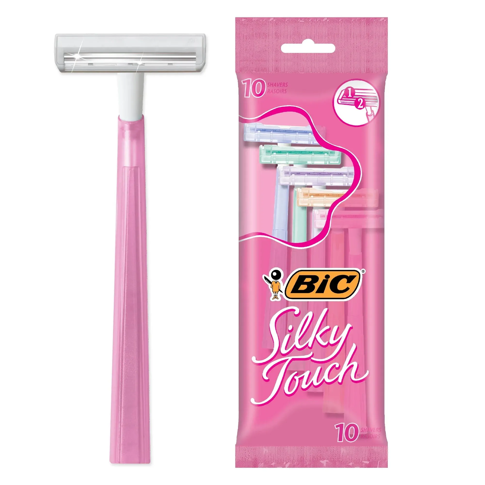 Bic Silky Touch Shavers - 10 shavers