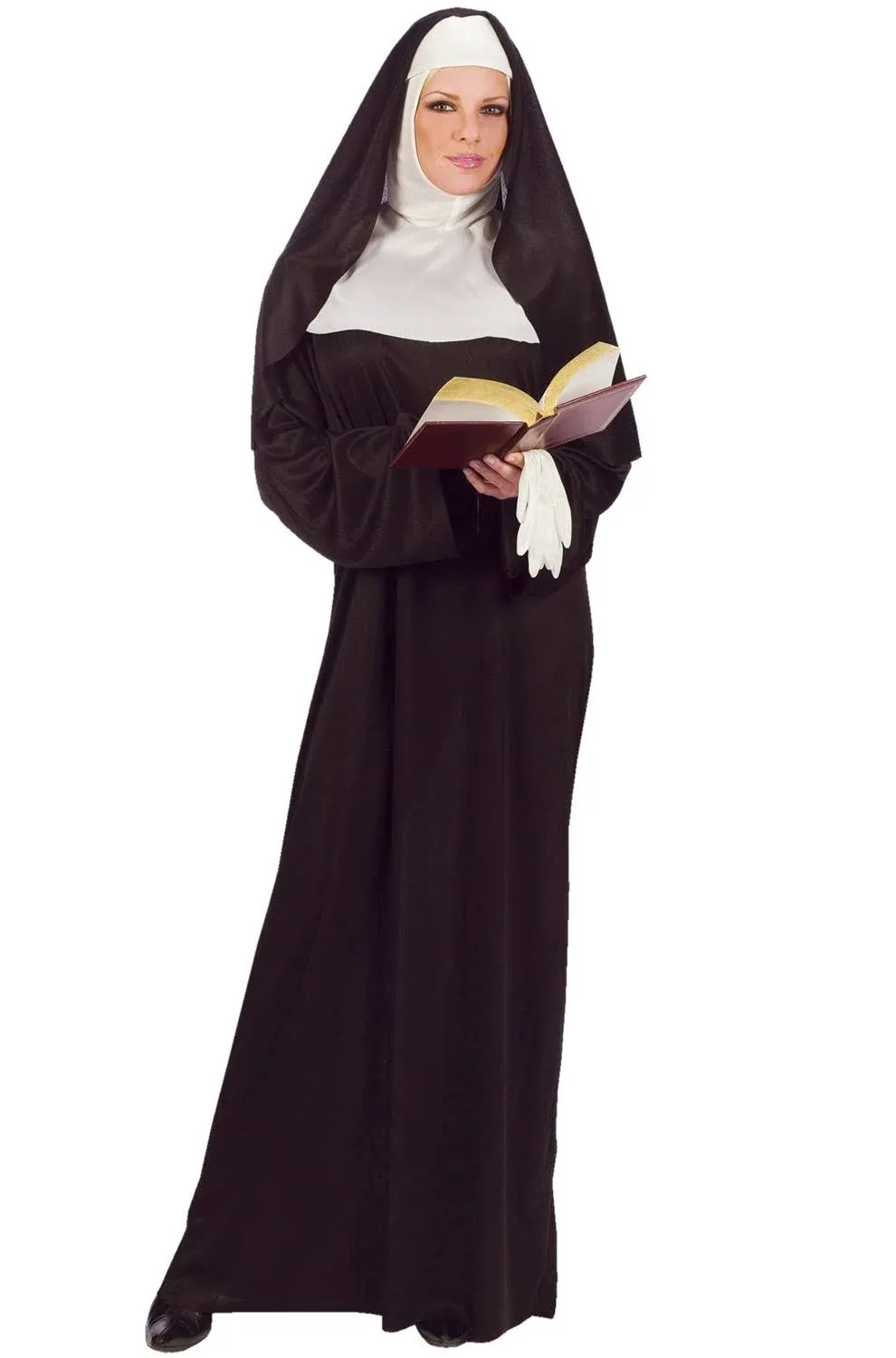 Morris Women's Mother Superior Costume One Size Black