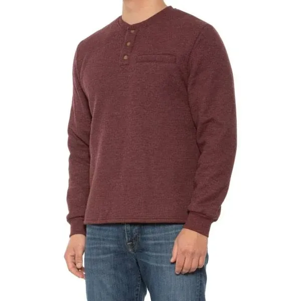 Coleman Men&#039;s 1/4 Snap Sherpa Lined Waffle Relaxed Fit Henley Shirt