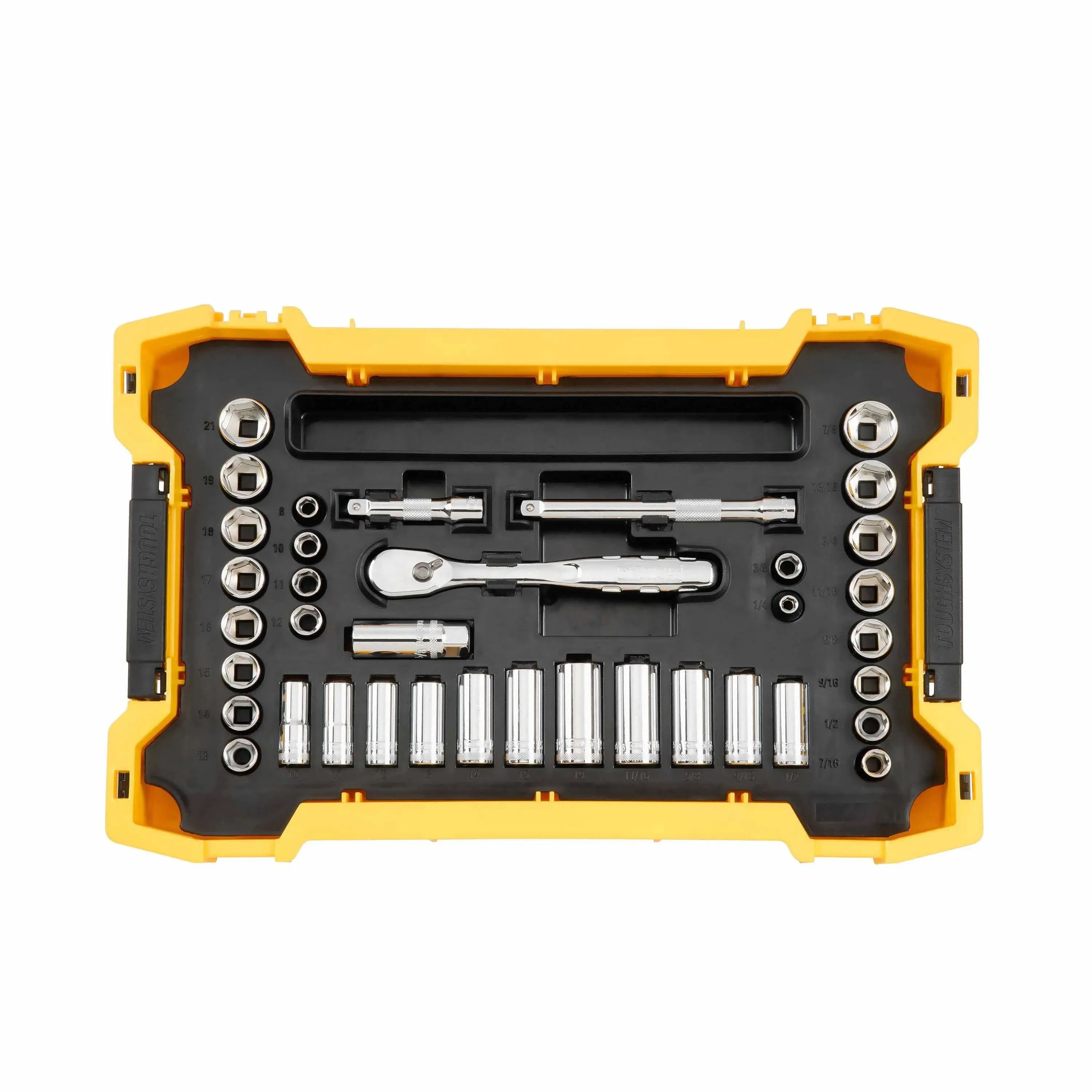 DeWalt 3/8 in. Drive Socket Set with ToughSystem Tray DWMT45400