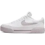 Nike Women's Court Legacy Lift Shoes, Size 8.5, White/Violet