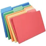 Staples Heavyweight File Folders, 1/3-Cut Tab, Legal size, Assorted Colors, 50/Box (ST18366-CC)