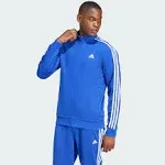 Adidas Mens Essentials Warm-Up 3-Stripes Track Jacket - Semi Lucid Blue/White Size S