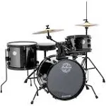 Ludwig Pocket Kit 4pc Acoustic Drum Set Junior Size Black Sparkle