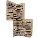 GenStone Desert Sunrise 12" Corner Panel Left Stacked Stone G2SSDSCPL