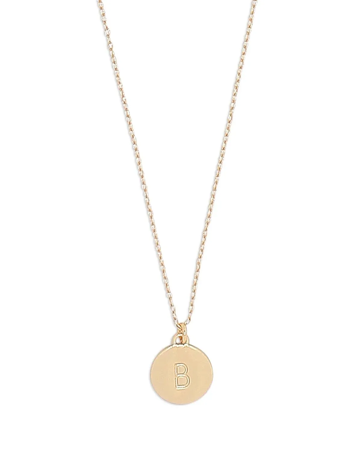 Kate Spade New York Mini Initial Pendant Necklace in Gold - B