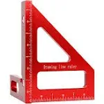 Ketiped Imperial 3D Multi-Angle Measuring Ruler,45/90 Degree Aluminum Alloy Woodworking Square Protractor