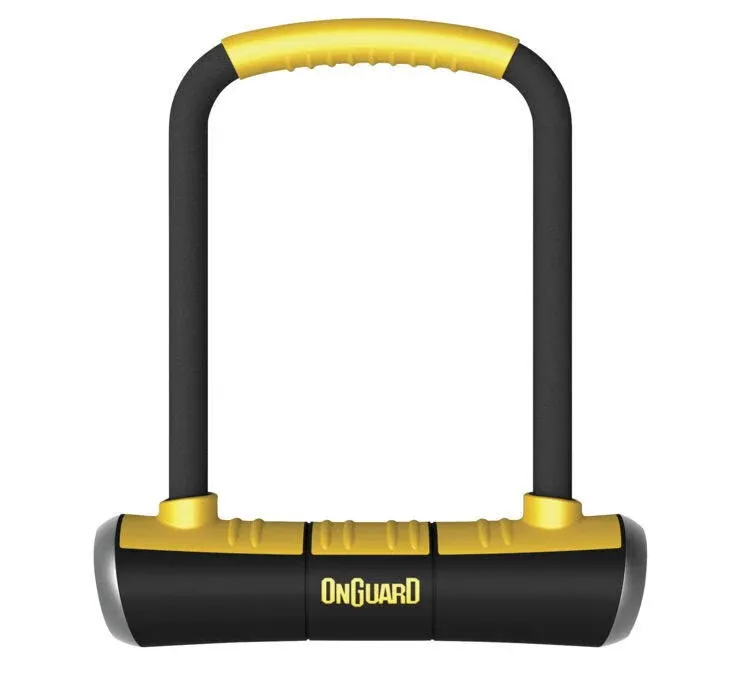 ONG: 8001 BRUTE STD U-LOCK, 4.37 x 7.96-Inch, Black/Yellow