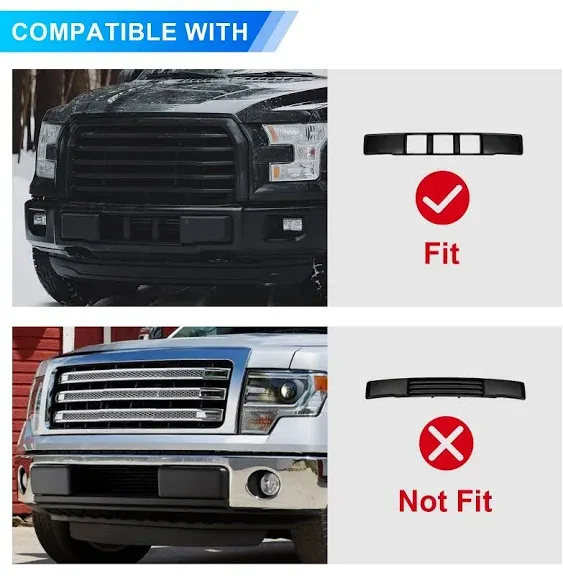 Replace for Ford 2018 2019 2020 F150 Front License Plate Bracket Frame Holder, JL3Z17A385BA Accessories F150 Bumper License Plate Mount Black (2018-2020(2.7L 3.0L 3.5L))