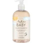 100 Percent Virgin Coconut Oil Baby Wash and Shampoo by Shea Moisture for Kids - 13 oz Body Wash