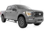 Rough Country Power Running Boards with LED Step Lights for Ford F150 / Raptor, Crew Cab (2009-2014) - Dual Motor Electric Powerstep Board & Retractable Truck Steps