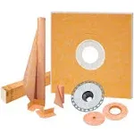 Kerdi-Shower-Kit 48" x 48" PVC Flange 2"