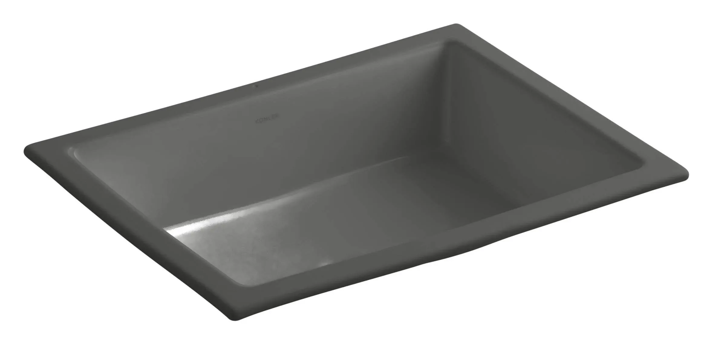 KOHLER K-2882-58 Verticyl Rectangle Under-Mount Bathroom Sink - Thunder Grey