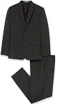 Van Heusen Boys Striped Suit Pants VHSDE058-001 Black 14 Husky