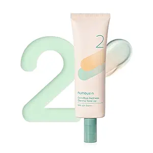 numbuzin No.2 Goodbye Redness Derma Tone Up | Color Corrector, Green to Beige, Derma Ingredients, Tea Tree Leaf | 1.69 fl oz