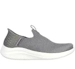 Skechers Women's Slip-Ins Ultra Flex 3.0 Smooth Step Shoe Grey 6.5