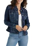 Wrangler Authentics Women&#039;s Stretch Denim Jacket Size XS NEW