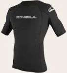 Used O&#039;Neill Basic Skins Short Sleeve Rash Guard, Black, Size: Small