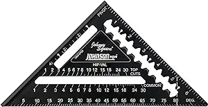 Johnson Level 1904-0700 Rafter Square, Aluminum, 7 in