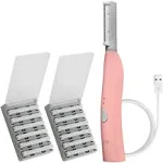 Spa Sciences Sima Deluxe Sonic Dermaplaning Tool For Exfoliation & Peach Fuzz Removal, Pink