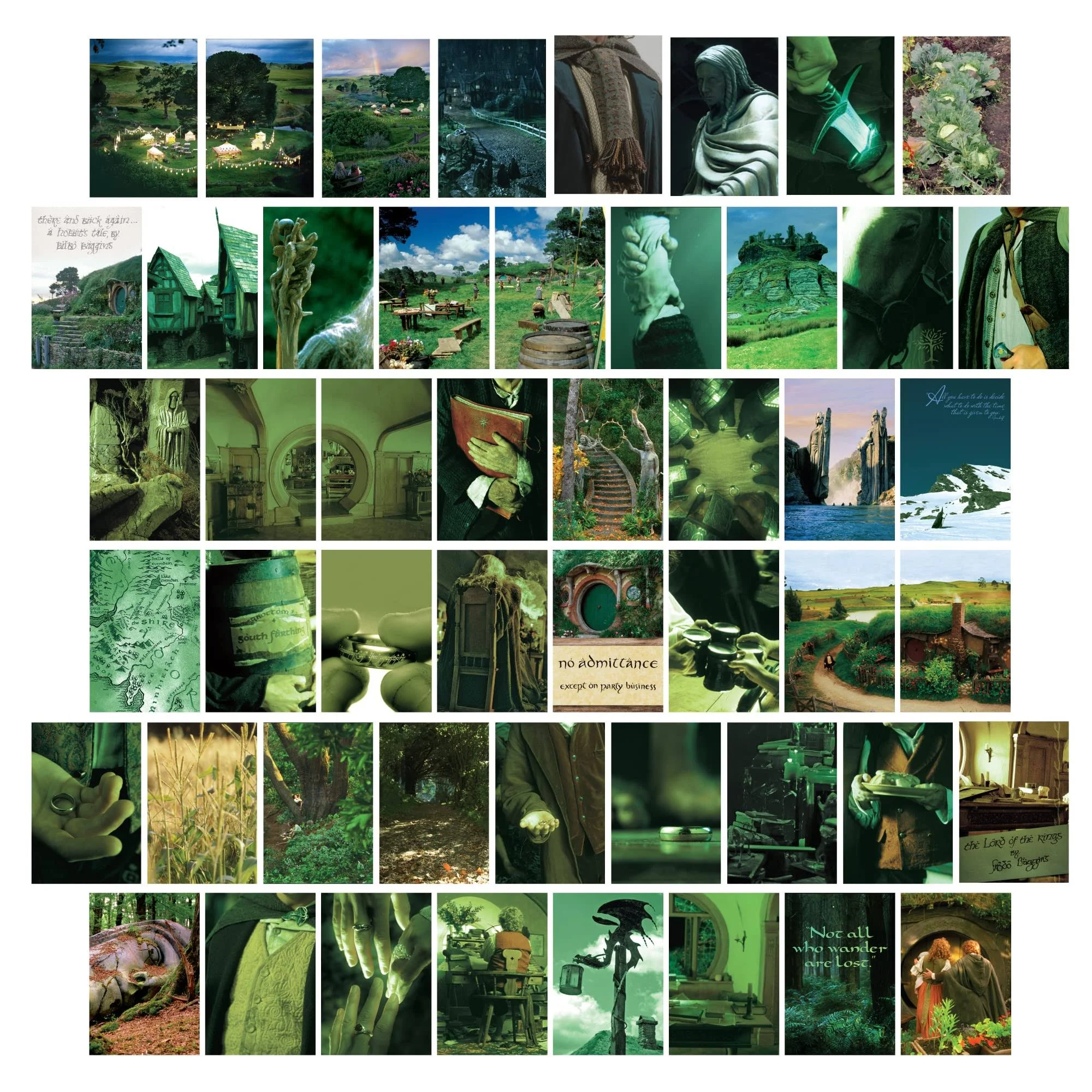 Lord of The Rings from The Shire Wall Poster Collage Kit