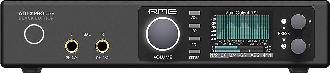 RME ADI-2 Pro FSR BE Reference AD/DA Converter with Extreme Power Headphone Amplifiers and Remote (Black Edition)