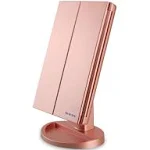 WEILY Lighted Vanity Makeup Mirror with 1x/2x/3x Magnification Trifold, 36 LED