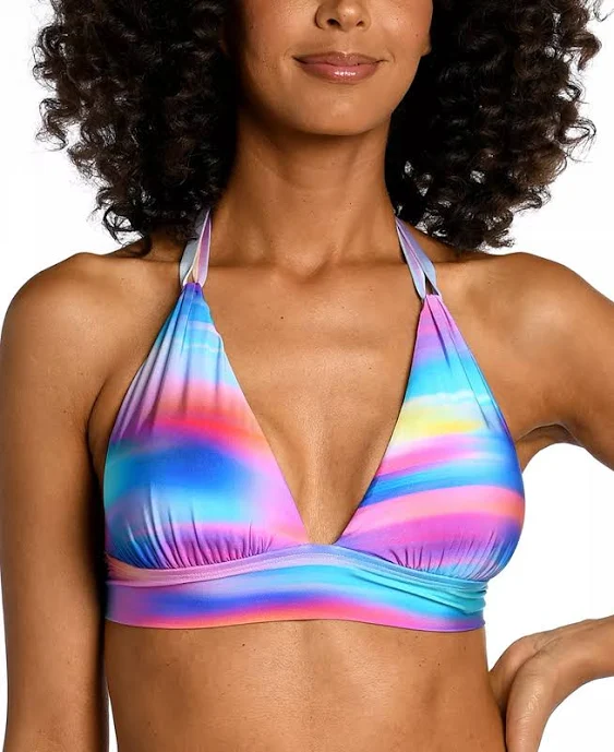 La Blanca Sunset Shores Soft Band Halter Bra Swim Top - 16