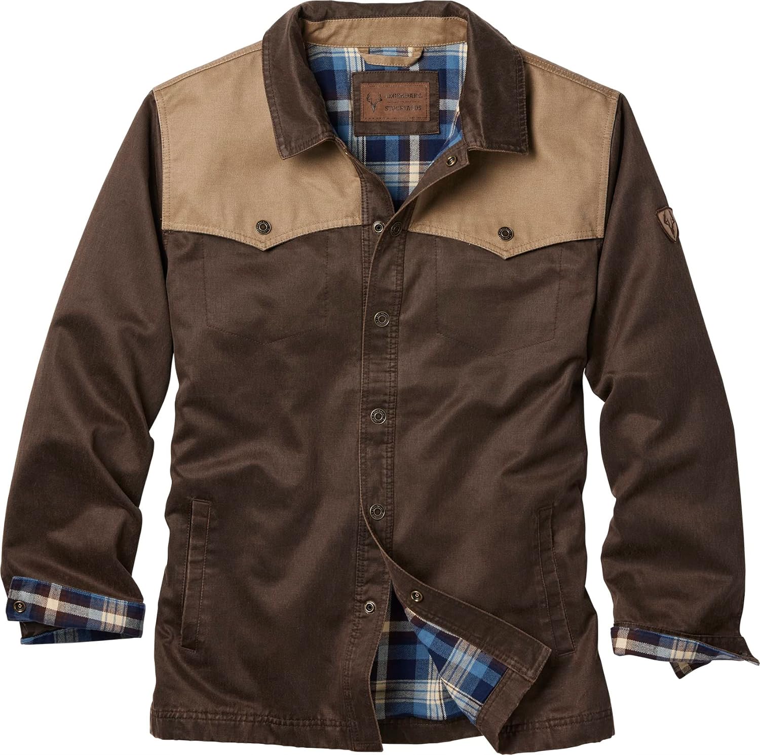 Legendary Whitetails Men's Stockyards Lonestar Waxed Canvas Shirt Jacket