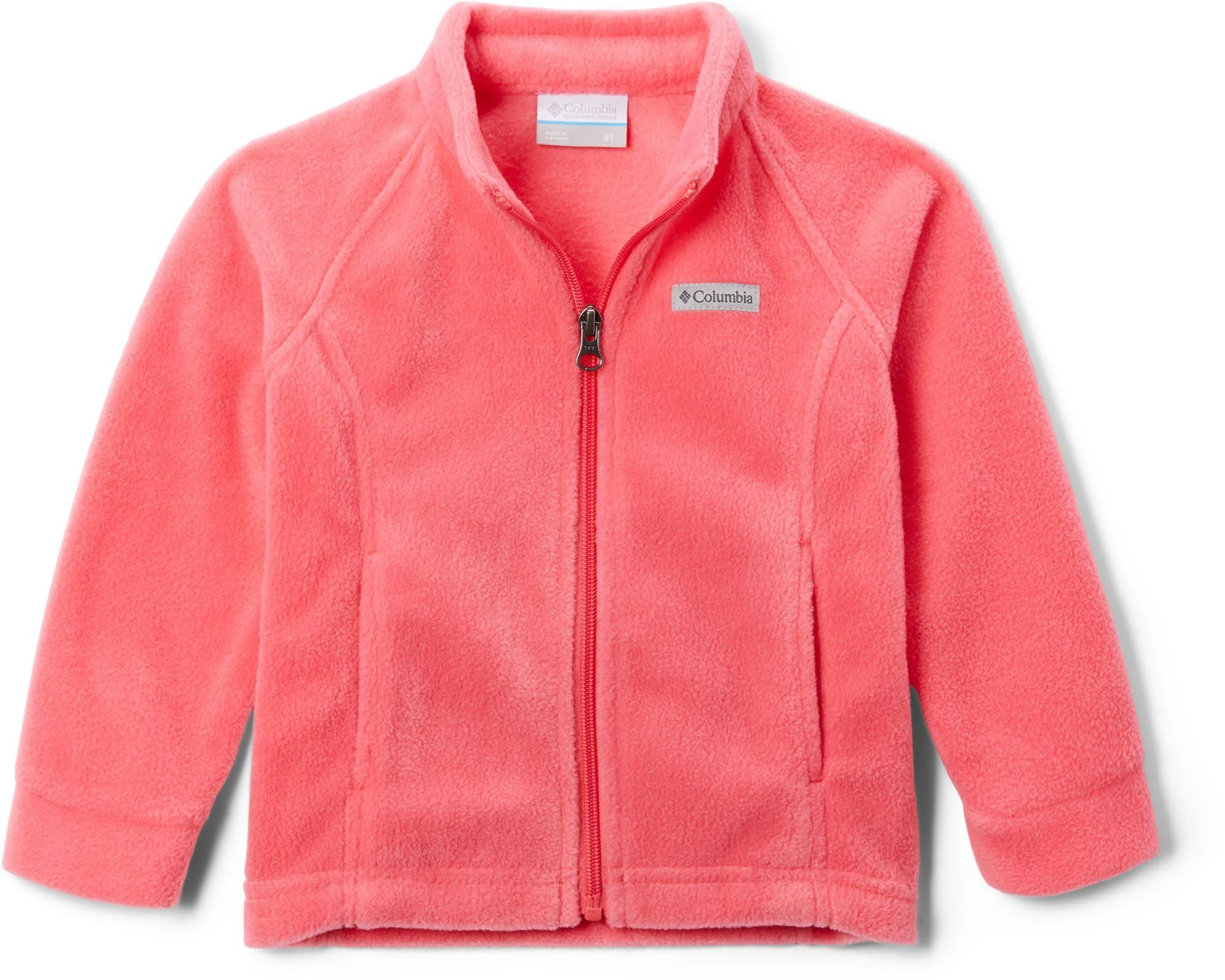 Columbia Girls' Benton Springs Fleece Jacket, XL, Bright Geranium