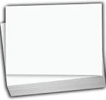 Hamilco Blank Index Cards 5 x 8 Heavyweight Card Stock 80lb Cover White Cardstock Paper - 100 Pack