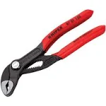 Knipex Cobra High-Tech Water Pump Pliers grey atramentized, with non-slip plastic coating 125 mm (self-service card/blister) 87 01 125 SB