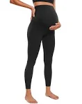 CRZ Yoga Super High Waist Maternity Leggings 25" / Black / L