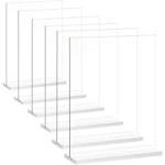 NEWNEWSHOW 8.5x11 Acrylic Sign Holder 3 Pack