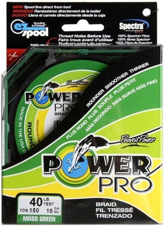 Power Pro Spectra Braided Line Moss Green