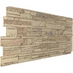 Cascade Stacked Stone, Stonewall Faux Stone Siding Panel - Colfax